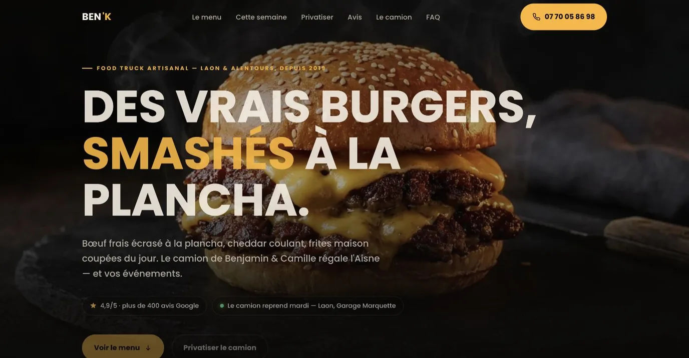 Site BEN'K — version ordinateur